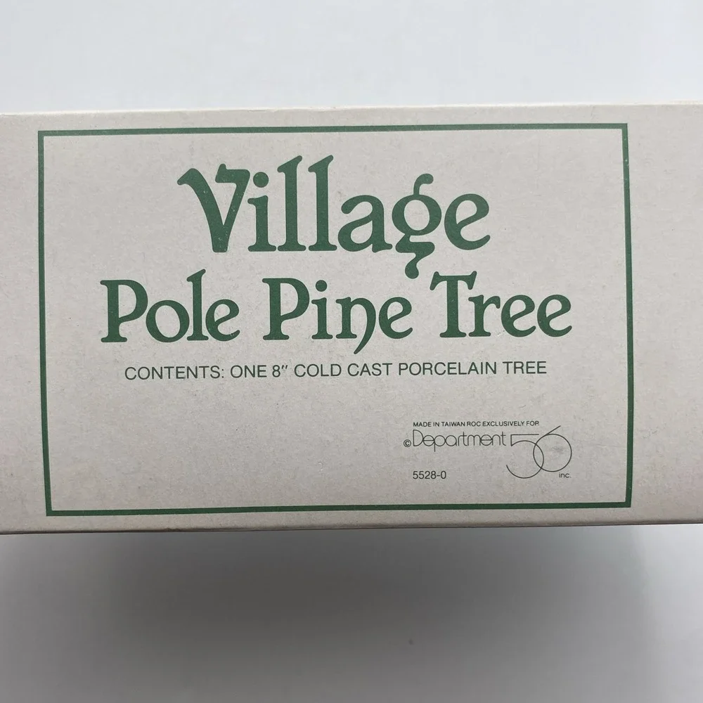 Department Dept 56 Village Pole Pine Tree 8